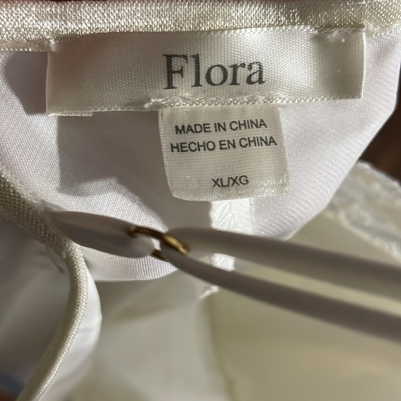 Flora Satin Nightgown Slip Dress Lace Mesh Bridal Feminine Casual Midi Romantic - Picture 10 of 15